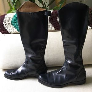 Jil Sander Equestrian Riding Boots Size 41 Black